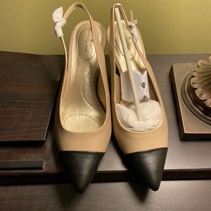 Bandolino | Black and Beige Heels